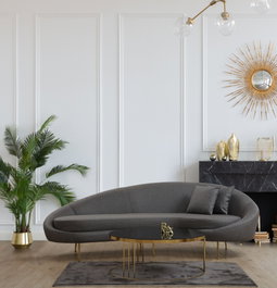 Atelier Del Sofa Sofá de 3 plazas Eses - Dark Grey